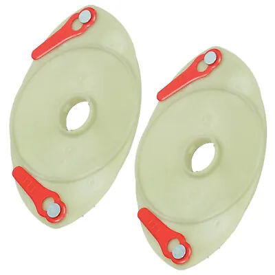 Mounting Disc & Plastic Blades For QUALCAST MEH29 MEH929 MEH1129B Lawnmower X 2 • £21.31