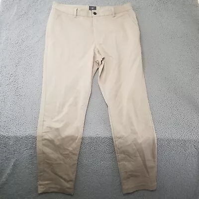 H&M Pants Mens 34 Khaki Straight Fit Stretch Chino Khakis Casual Preppy 34x30 • $16.02