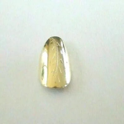 $10 Classy Engraved Staircase Design 14 Kt Gold Plated Large  Fingernail • $10