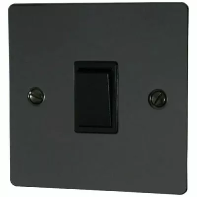 £5.89 • Buy Volex Black Nickel 1G/2G Light/Cooker Switch Double Electrical/Shaver Socket
