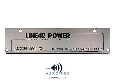 Linear Power 1502iq Amplifier End Plate / Bottom Plate ~ Rare Old School Part! • $99.98