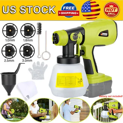 Cordless High Pressure Spray Gun Airless Paint Sprayer For Ryobi 18V Battery NEW • $55.33