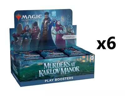 SEALED CASE! 6x Play Booster Box Murders At Karlov Manor MKM MTG • $579.99