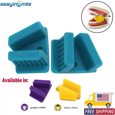 Easyinsmile Dental Bite Block 2PCS Autoclavable Silicone Mouth Props Adult/Child • $19.09