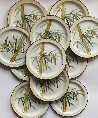 11 Plates—Midwinter Rangoon Stonehenge Bamboo (mdwran) Wedgewood—10.5 Inches • $22