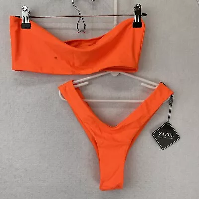 Zaful Bathing Suit Adult 6 Bandeau Top Cheeky Bottom Set Bikini 2 Piece New READ • $6.50