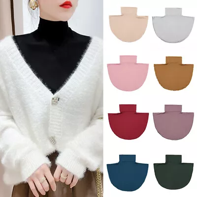 Neck Cover Detachable Turtleneck Ramadan Hijab Cover High Collars Fake Collar UK • £5.29