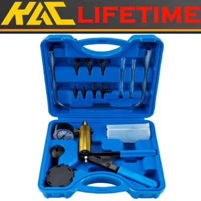 $22.99 • Buy Hand Held Vacuum Pressure Pump Tester Kit Brake Fluid Bleeder Car Universal Set