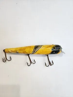 Vintage Goo Goo Eye Multi Saltwater Surf Wood Striped Bass Fishing Lure  • $29.99