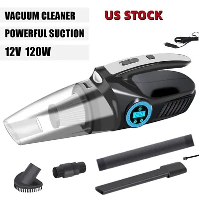 Powerful Car Vacuum Cleaner Portable Wet&Dry Handheld Strong Suction Car Vacuum • $19.89