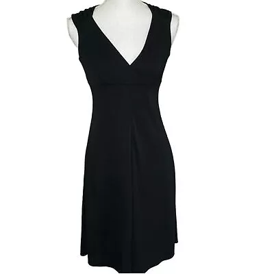 Isaac Mizrahi X Target Black Cocktail Dress Women 10 Sleeveless V-Neck Fit Flare • $11.99