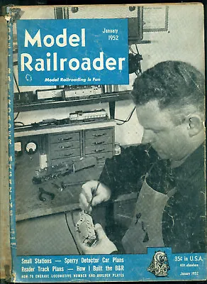 The Model Railroader -- Vol. 19 1952 -- 12 Issues Complete In Black Binder • $22