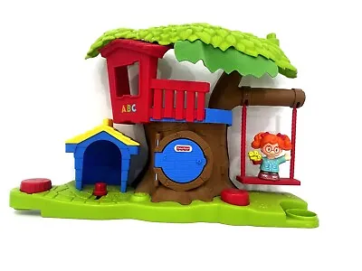 Fisher Price Little People Swing And Share Treehouse Set Good Condition • $47