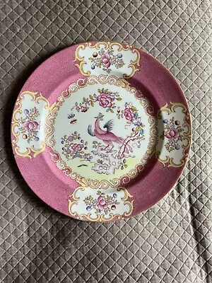 Minton Pink Cockatrice 10 3/8” Dinner Plate Mint Condition 1965. • $150