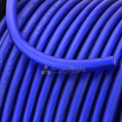 5 FT Blue 4 Gauge Primary Speaker Wire Amp Power Ground Car Audio Flexible Cable • $8.95