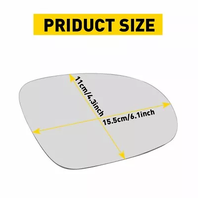 Right Passenger Door Side Heated Mirror Glass Plate Exterior For VW JETTA BEETLE • $14.99