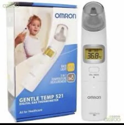 Omron Gentle Temp 521 Baby Adult Fast Digital One-Second Compact Ear Thermometer • £12.99