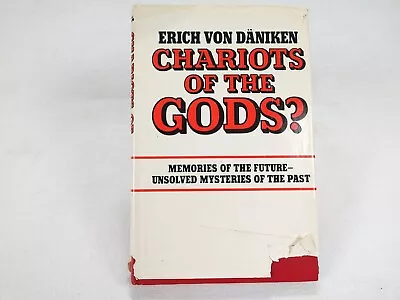 Chariots Of The Gods By Erich Von Daniken HBDJ 1969 BCE UFO Aliens Occult • £17.20