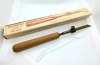 ANTIQUE MONARCH KNITTING NEEDLE NO 2 Adjustable Gauge For Different Stitches • $9.95