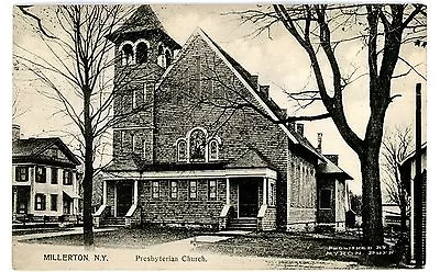 Millerton NY - PRESBYTERIAN CHURCH - Postcard Myron Puff • $10