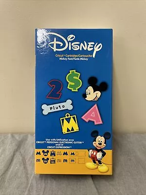 Cricut Art Cartridge Disney Mickey Font Complete Link Status Unknown 29-0381 FS • $25