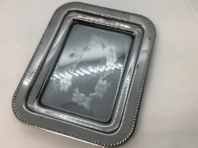 £6 • Buy Retro Chrome Plated Butter Dish With Glass Insert