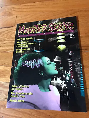 Monster Scene Journal # 1 Magazine 1992 Horror • $12.59