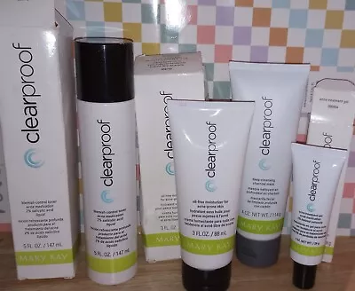 Lot Of Mary Kay CLEAR PROOF Toner Moisturizer Charcoal Mask Acne Treatment Gel • $39.99