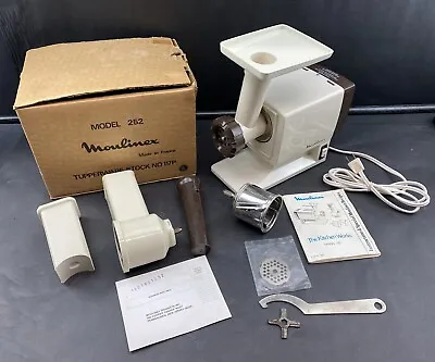 VTG Moulinex Food Prep Machine Food Processor Shredder Slicer Meat GrinderFRANCE • $49.99