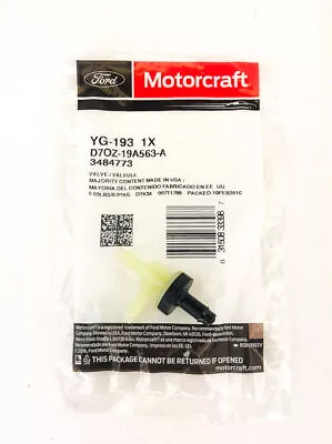 OEM Genuine Ford Motorcraft Vacuum Control Valve-Check Valve YG-193 • $13.74