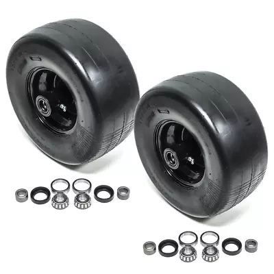 2PK Front Solid Tire Assembly 13X6.5-6 Flat Free Caster Wheel Fits Scag 482504 • $178.99