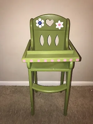 Vintage Wood Baby Doll High Chair  28  Tall • $25