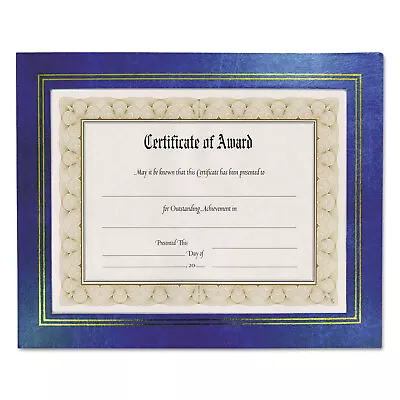 Nudell Leatherette Document Frame 8-1/2 X 11 Blue Pack Of Two 21201 • $25.24