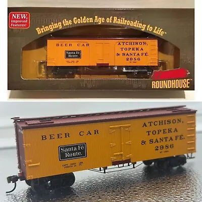 Athearn Roundhouse 84118 ~ 36’ Old Time Wood Reefer Box Car ~ Sante Fe (ATSF) Ho • $26.99