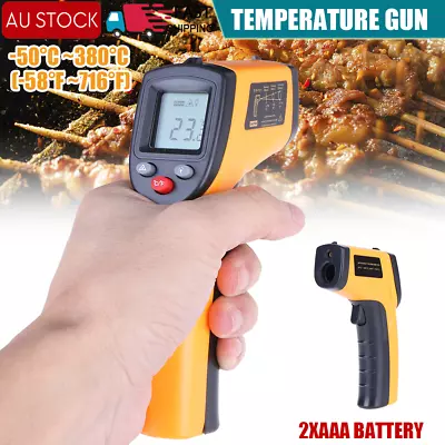 Infrared Thermometer Gun Handheld Digital Laser Temperature Gun For Oven Engine  • $17.96