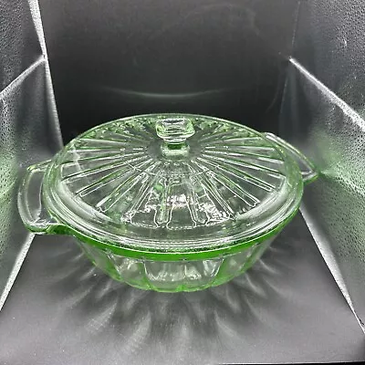 Vintage Martha Stewart Everyday MSE Green Glass Covered Casserole Dish 2qt (#45) • $26