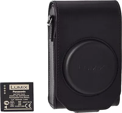 Panasonic Lumix Leather Case And Battery Kit For TZ100 - Black • £49