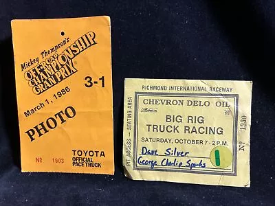 Vintage 1986/1990 Off-road Gran Prix & Big Rig Truck Media Credential Press Pass • $1.99