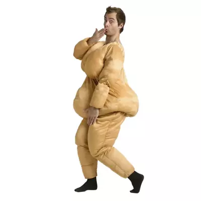 Fat Suit Adult Costume Padded Jumpsuit Halloween Naked Skin Cosplay Big Gift • $62.62