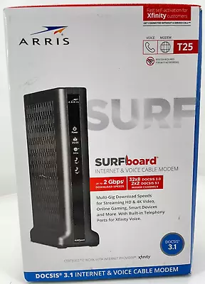 ARRIS SURFboard DOCSIS 3.1 Internet & Voice Modem For Xfinity Model T25 • $59