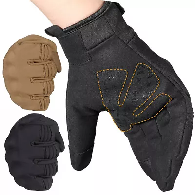 Men's Tactical Gloves Touchscreen Windproof Full Finger Gloves Army Military • $9.99