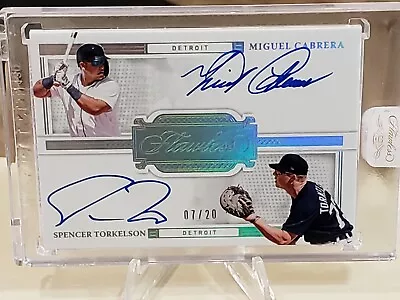 2022 Flawless Miguel Cabrera & Spencer Torkelson Dual On Card Auto #/20🔥🔥🔥 • $275
