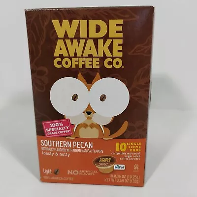 Wide Awake Coffee Pods 10-Pk Southern Pecan Toasty & Nutty K Single Cup Brewer • $13.97
