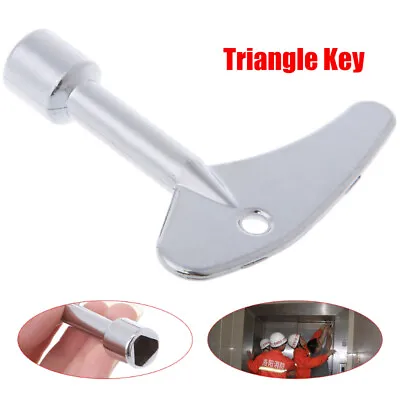 £4.49 • Buy Key Wrench Triangle Plumber For Electric Cabinet Train Elevator Emergency Lift