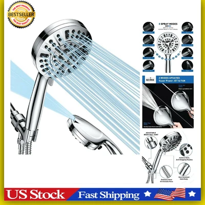 $30.99 • Buy Aquacare AS-SEEN-ON-TV High Pressure 10-Mode Handheld Shower Head-Antimicrobial