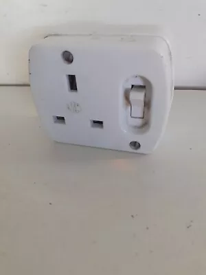 Vintage Mk Single Plug Socket Switched  50s/60s • £12.50