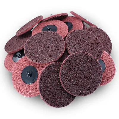 25 Pack - 3  Roloc Surface Conditioning Discs Medium Red Quick Change Prep Pads • $39.99