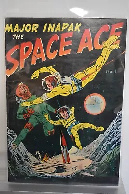 MAJOR Inapak SPACE ACE #1 FN+ Bob Powell 1951 Sci-Fi LOT OF 7 • $25
