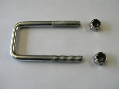 M10 Zinc Plated Square U-bolts U Bolts Boats Trailers Cars Livestock Trucks  • £5