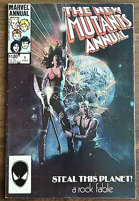 1984 Marvel The New Mutants #1 Annual Steal This Planet • $19.99